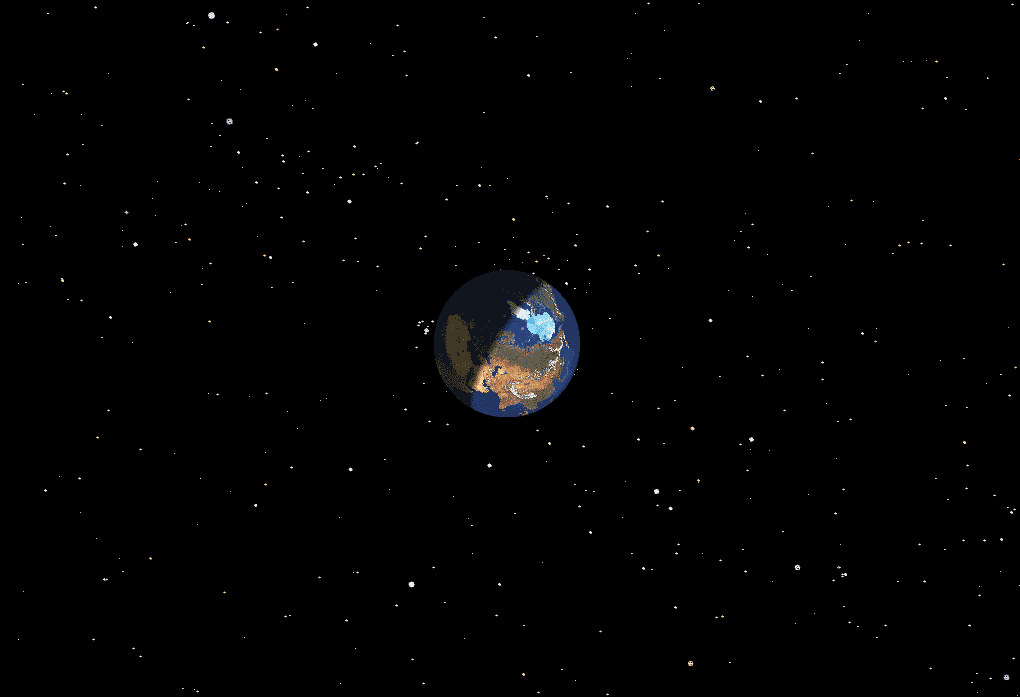 Blick von 2002 MN auf die Erde