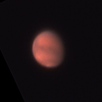 Der Mars am 14. August 2005 um 03h28 MESZ
