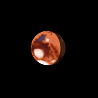 Simulationsbild von Mars um 04h40 MESZ