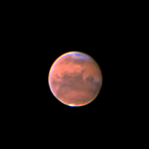 Mars am 13. Oktober 2005 um 03h06 MESZ