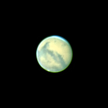 Mars am 25. Oktober 2005 um 01h04 MESZ