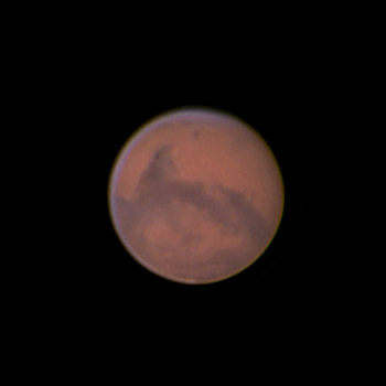 Mars am 27. Oktober 2005 um 02h58 MESZ