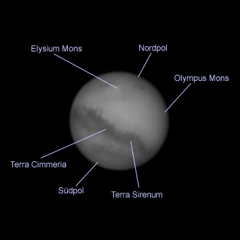 Mars am 30. Oktober 2005 um 00h23 MESZ