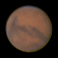 Mars am 27. Oktober 2005 von 02h01 bis 03h28 MESZ
