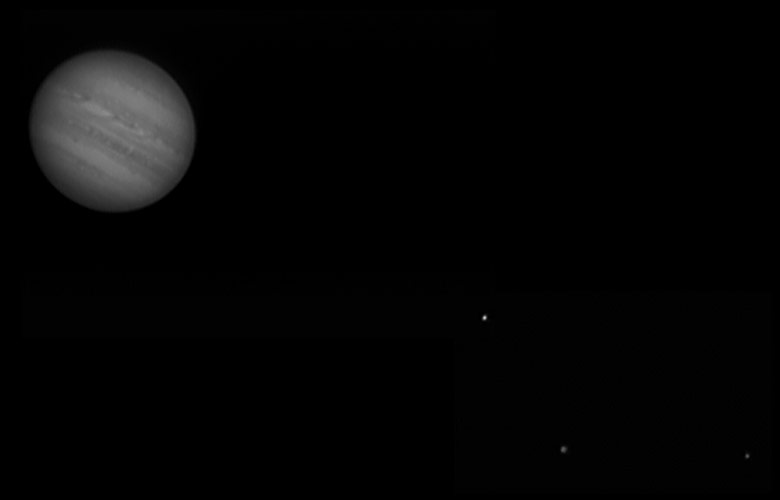Jupiter mit Monde am 11. Juni 2006