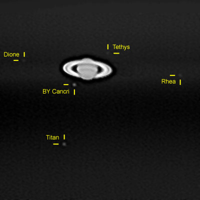 Saturnsystem mit 3000mm - Montage, 21:50:34 - 21:51:24 UT