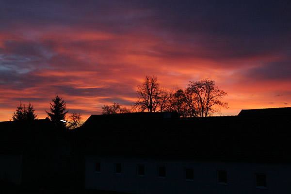 Sonnenaufgang in Nonndorf am 08. Jänner 2007