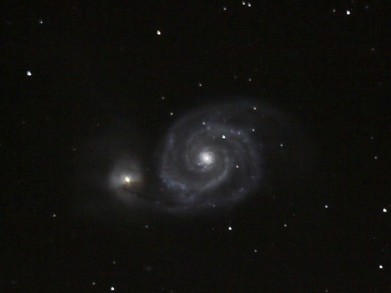 Spiralgalaxie M51 am 15. März 2007