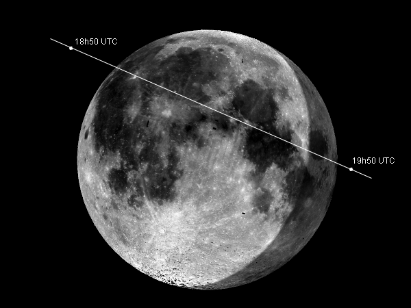 Der Erdmond bedeckt den das Mehrfachsternsystem SAO 75673