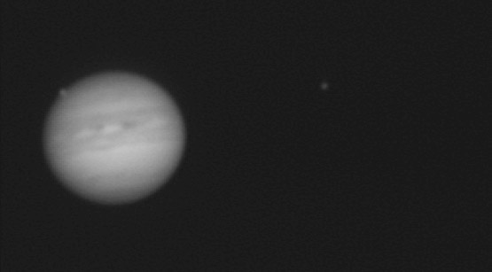 Jupiter mit Ganymed und Io am 07. Juli 2007