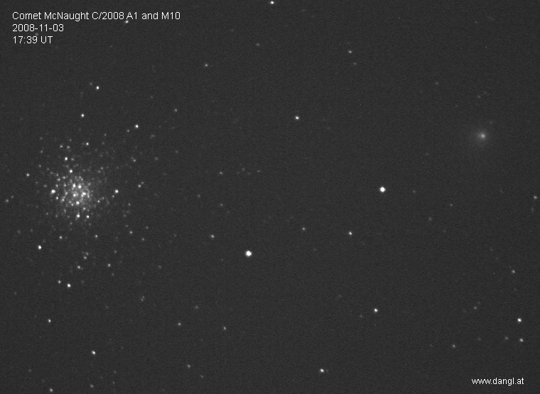Komet C/2008 A1 (McNaught) am 03. November 2008