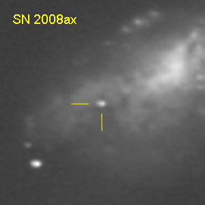 Supernova SN 2008ax am 07. Juni 2008
