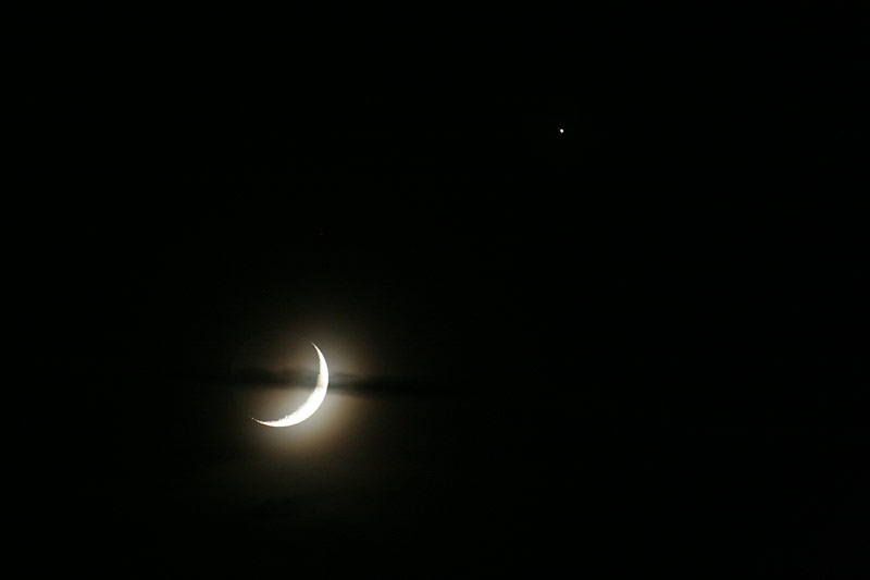 Moon under Jupiter