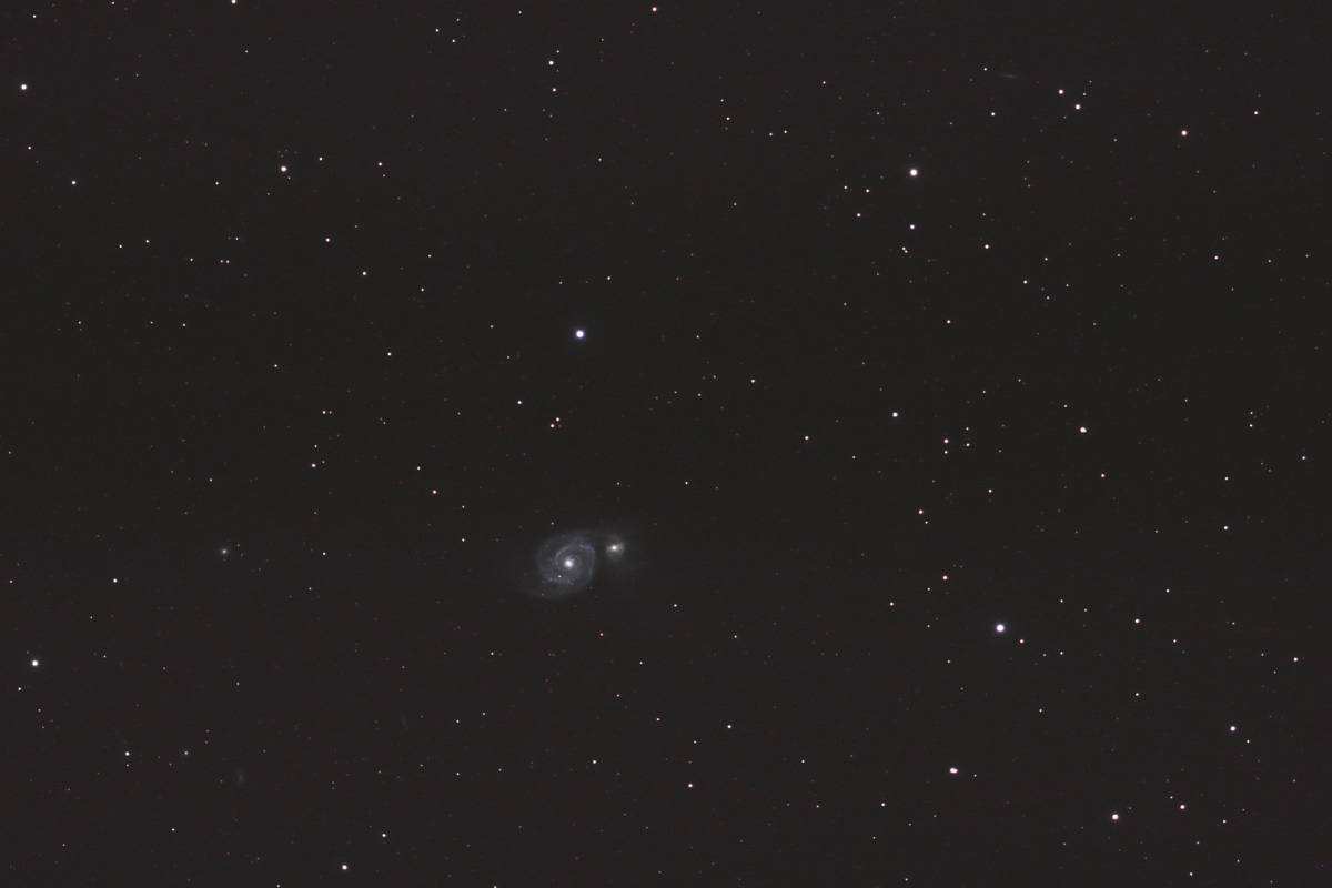 Spiralgalaxie M51 am 26. April 2009