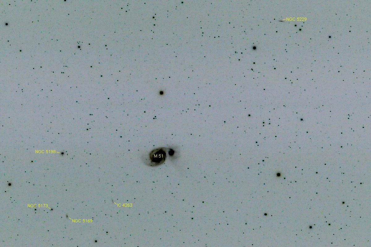 Spiralgalaxie M51 am 26. April 2009