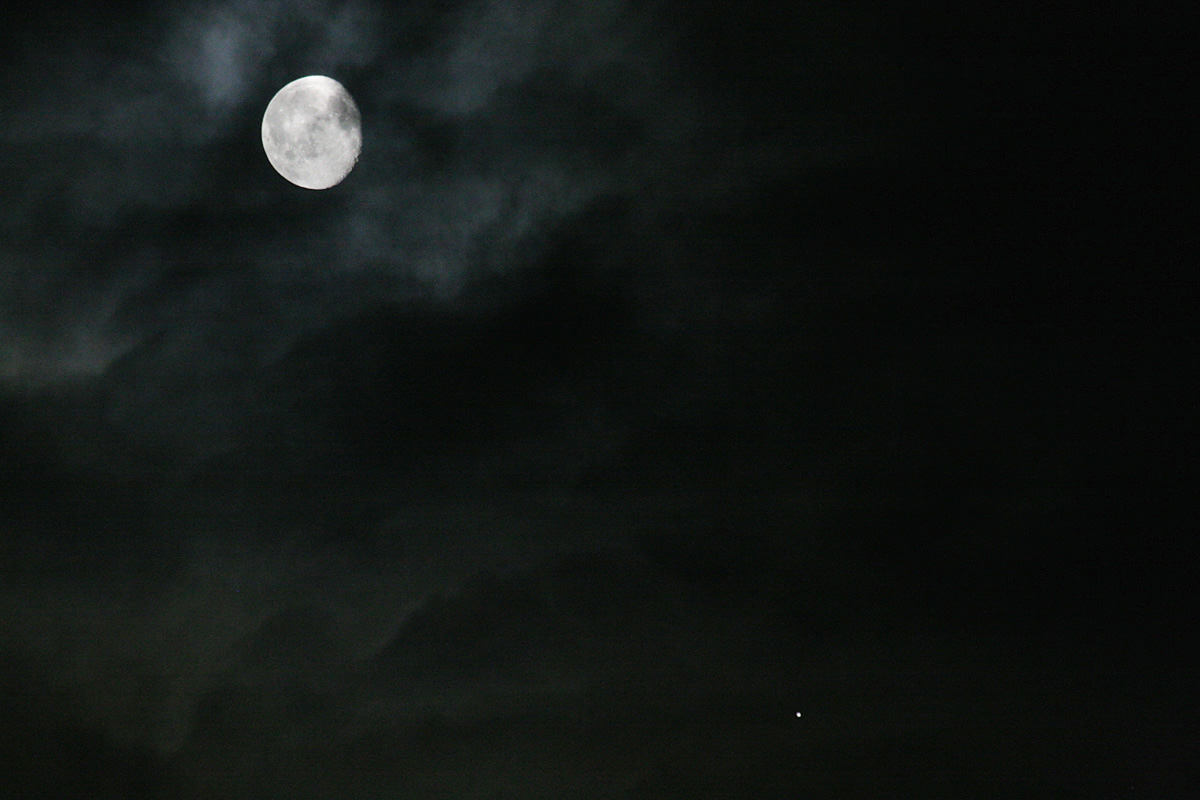 Mond und Jupiter - 11. Juli 2009