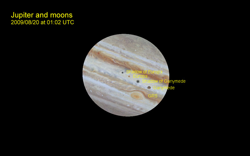 Jupiter am 20. August 2009