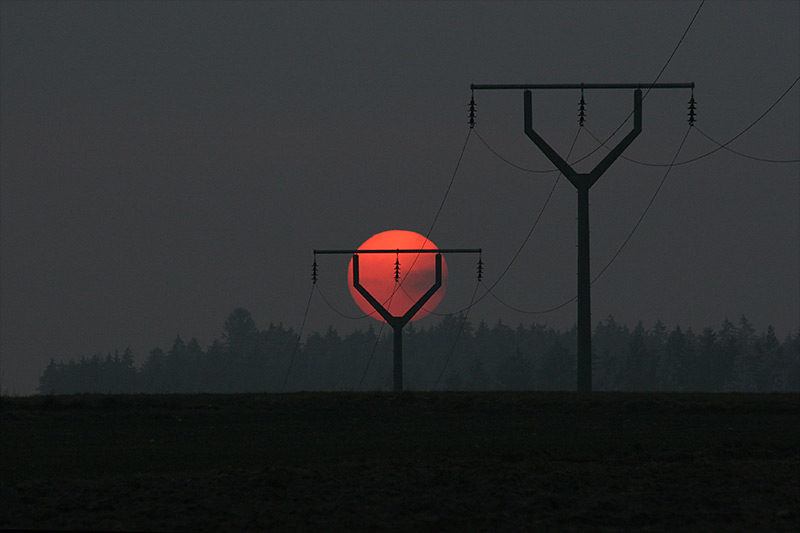 Sonnenuntergang, 01. Jänner 2009 um 15:53 MEZ