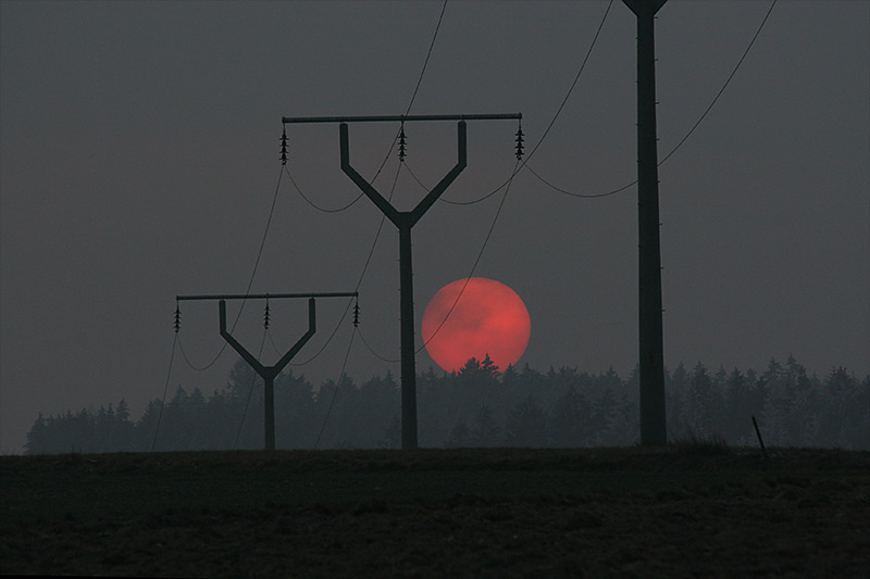 Sonnenuntergang, 01. Jänner 2009 um 15:54 MEZ