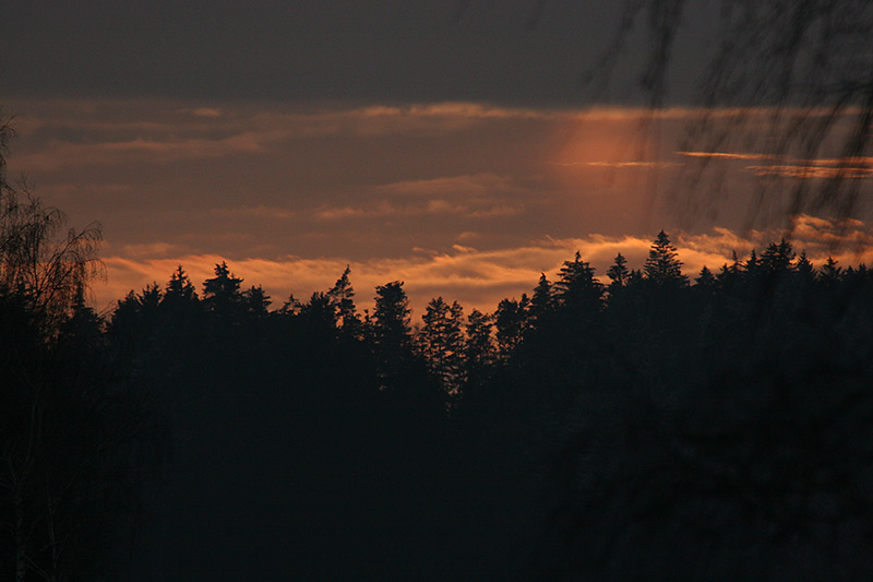 Sonnenuntergang, 02. Jänner 2009 um 15:43 MEZ