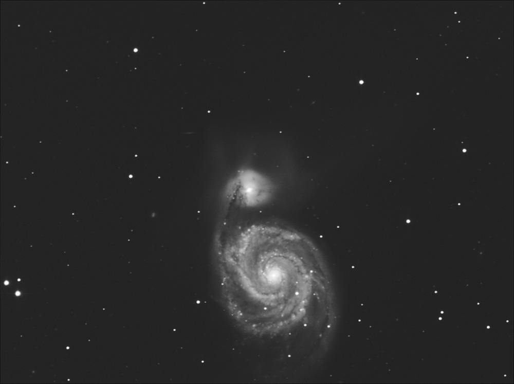 Spiralgalaxie M51 - Klick für Originalgröße im Format 1391x1039