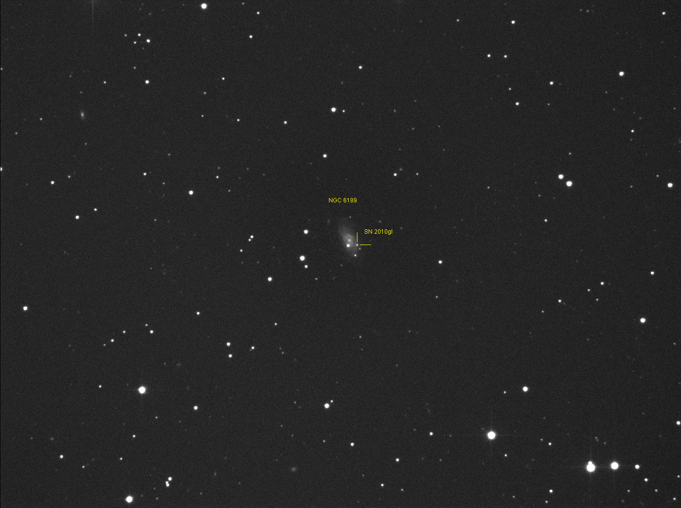 Supernova SN2010gl am 21. August 2010