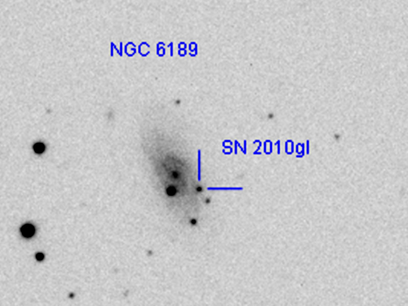 Supernova SN2010gl am 21. August 2010
