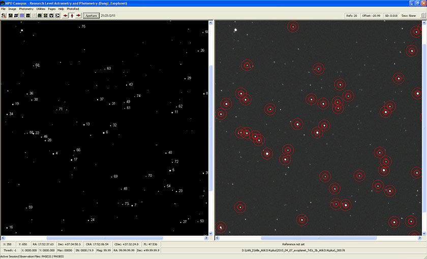 Photometrische Auswertung mit der MPO Software