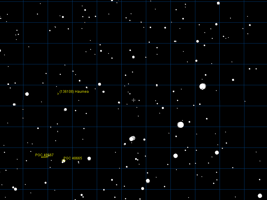 Zwergplanet Haumea am 04. April 2010 um 00:05 UTC