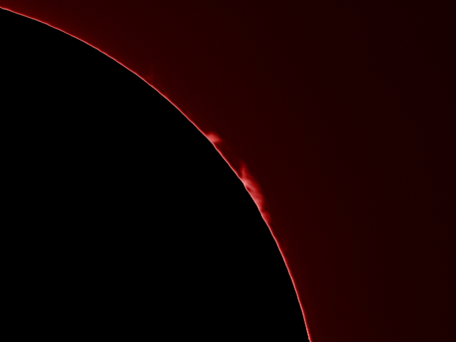 Protuberanzen im H-alpha Licht