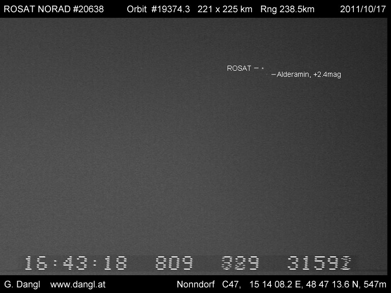 ROSAT am 17. Oktober 2011