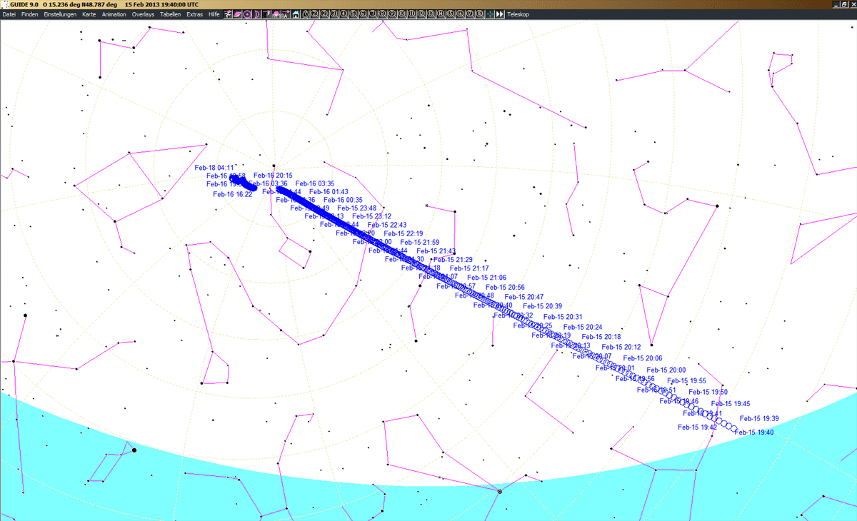 Orbit von 2012 DA14