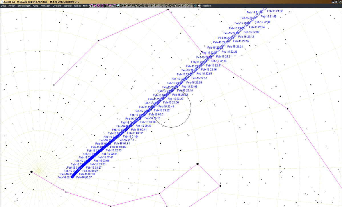 Orbit von 2012 DA14