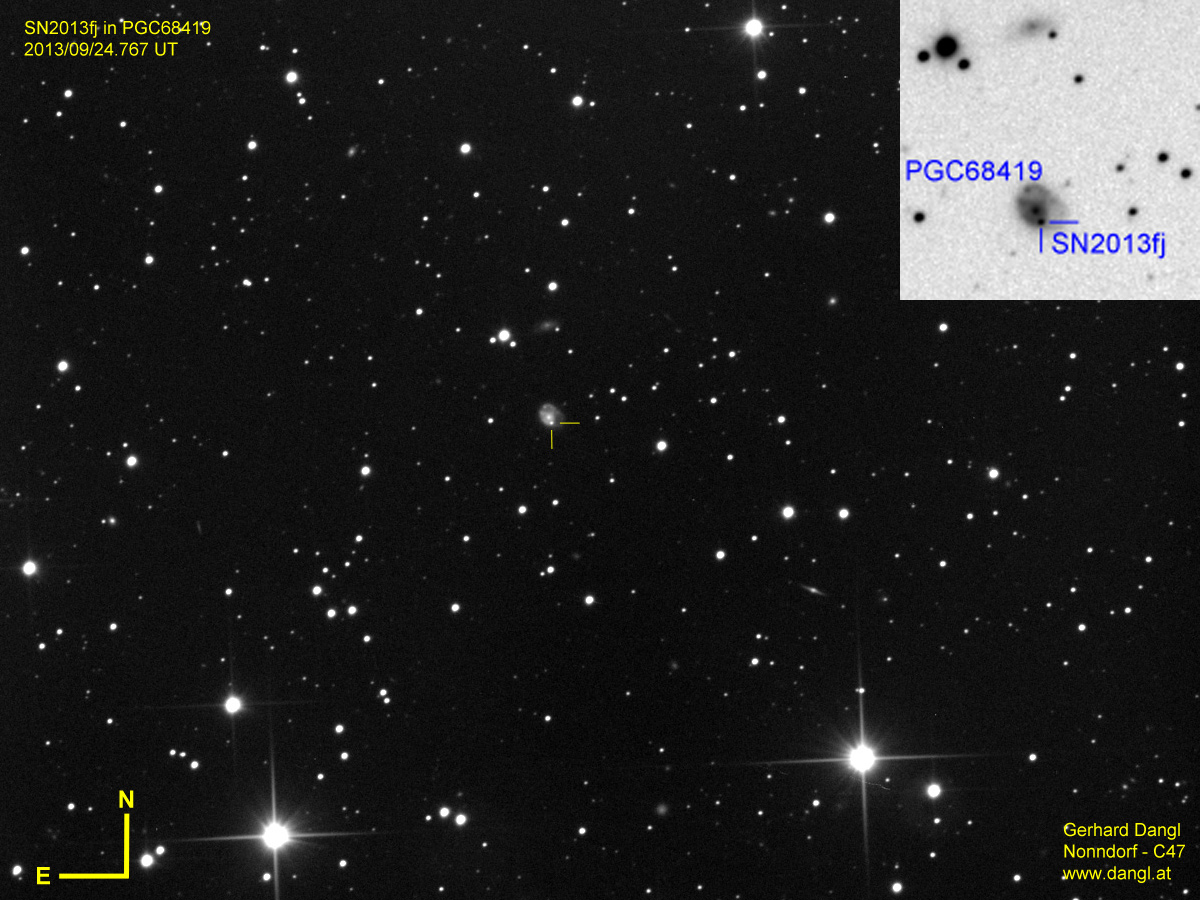 Supernova SN2013fj am 24. September 2013