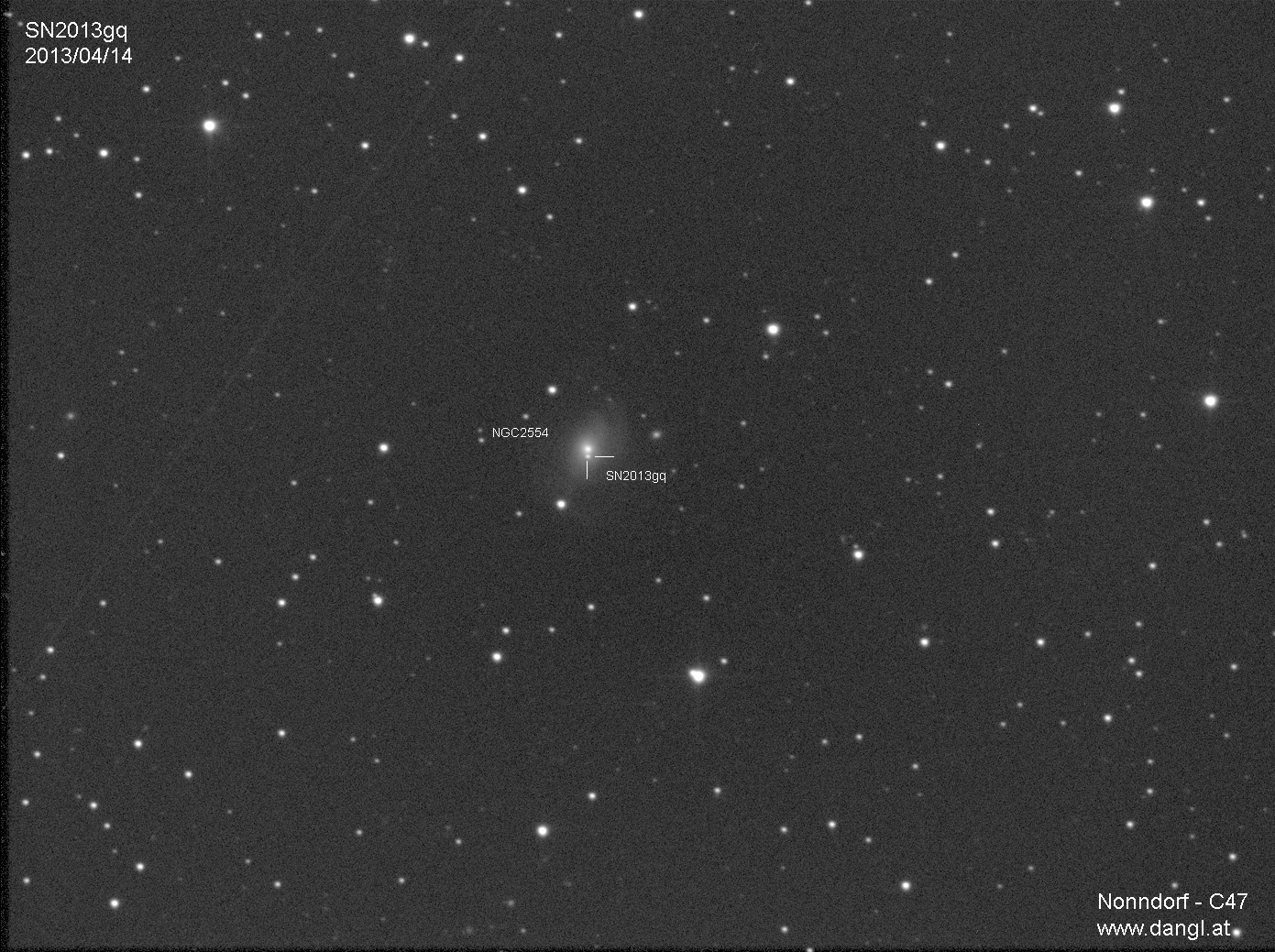 Supernova SN2013gq am 14. April 2013