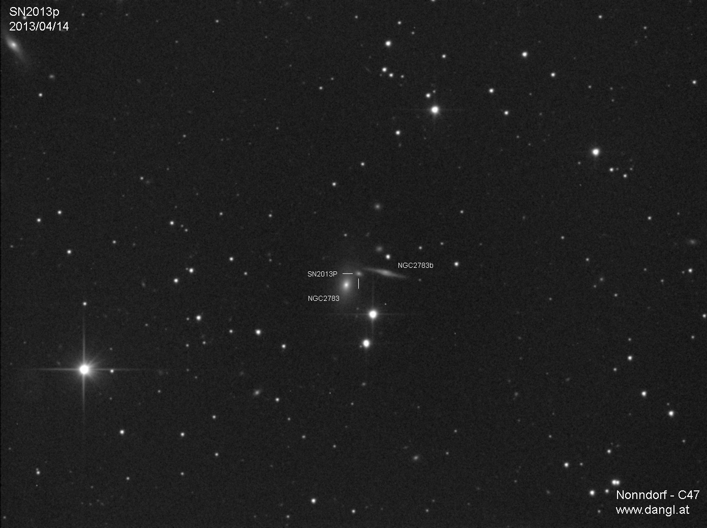 Supernova SN2013P am 14. April 2013