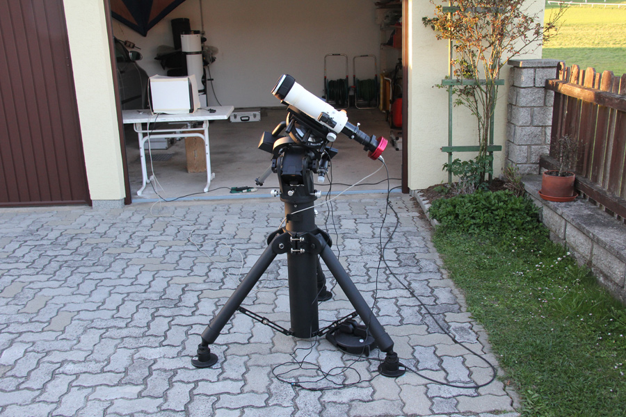 Begegnung von Mond und Aldebaran am 21. April 2015