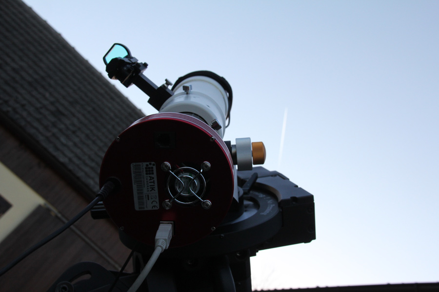 Begegnung von Mond und Aldebaran am 21. April 2015