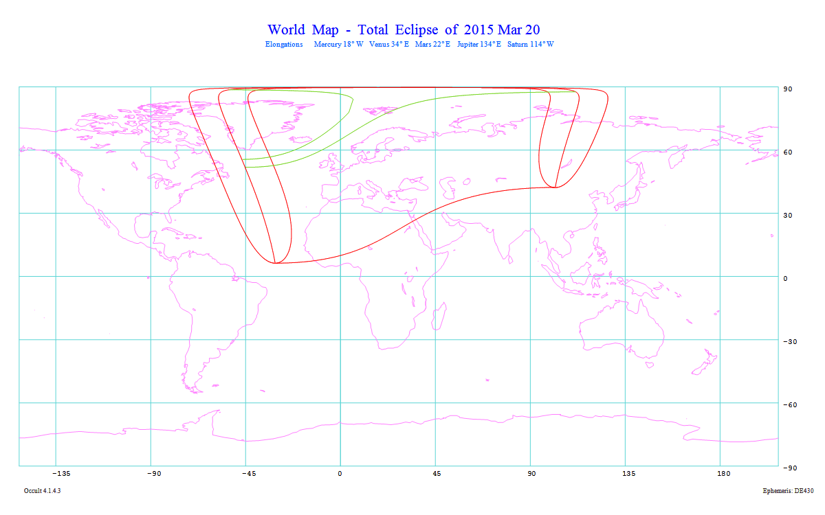 Verlauf der Sonnenfinsternis am 20.03.2015