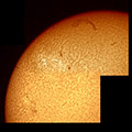 Sonne mit drei aktiven Regionen