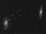 Spiralgalaxien M65 und M66
