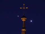 Konjuktion Jupiter und Venus 01. März 2023
