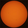 Sonne am 18. August 2023