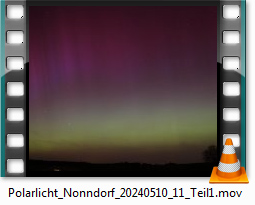 Polarlicht am 10./11. Mai 2024 - Video 1