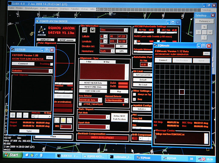 Programme am Notebook