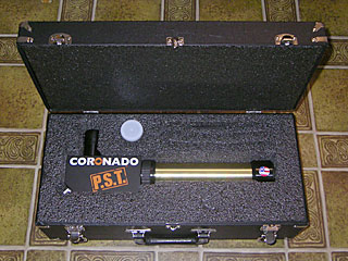 Coronado PST mit Manfrotto Getriebeneigekopf 410 und Stativ 075