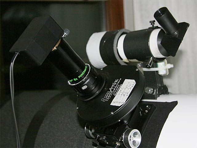 Kamera SK-1004X am Teleskop