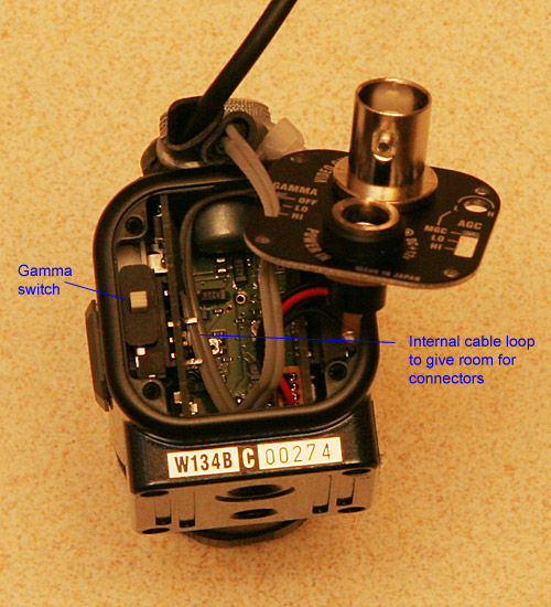 A cable loop inside makes room for both sockets on the rear panel.