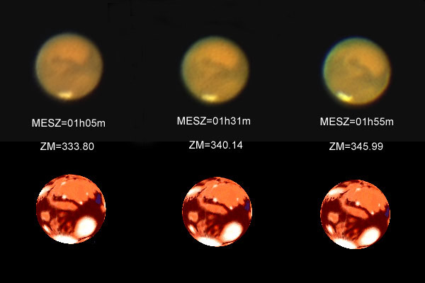 Mars am 26. August 2003