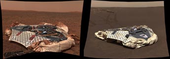 Mars Exploration Rover Spirit und Opportunity Landeplätze